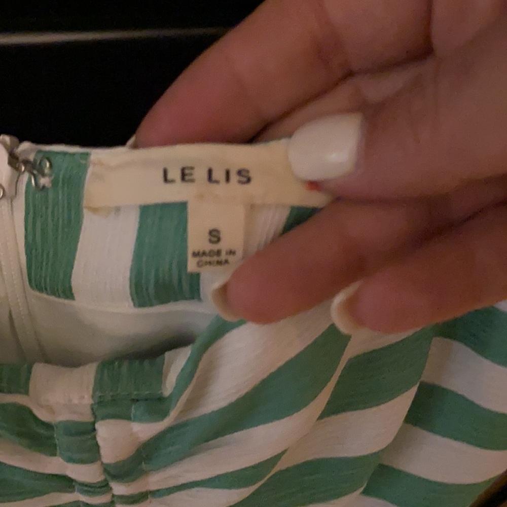 Mini white and green wrap dress - Picture 8 of 10